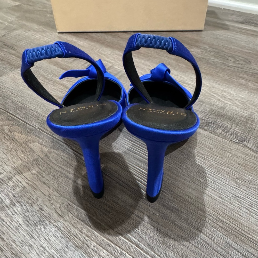 Alexandre Birman Clarita Satin Slip Slingback in Electric Blue - Picture 5 of 14